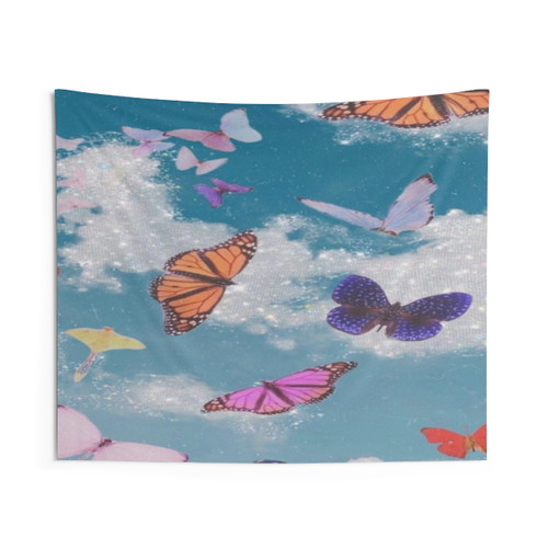 Aesthetic Butterfly Tapestry