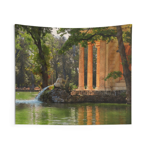 Ancient Rome Temple of Aesculapius Tapestry