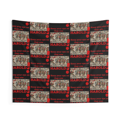 Bayeux Tapestry Wall Hanging Depicting Medieval Battle of Hastings Scene