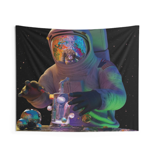 The Dabstronaut Tapestry - Space-Themed Wall Art