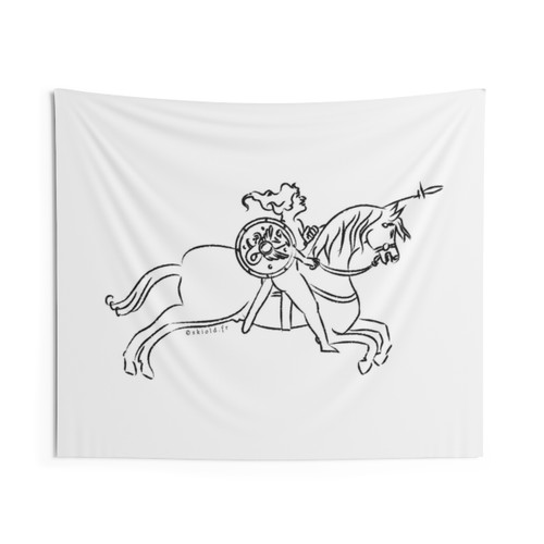 Valkyrie Warrior Maiden Tapestry