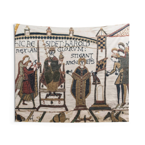 Bayeux Tapestry - Detailed Medieval Battle & Coronation Artwork