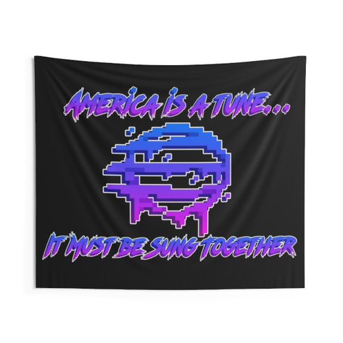 Hotline Miami 50 Blessings Logo Tapestry