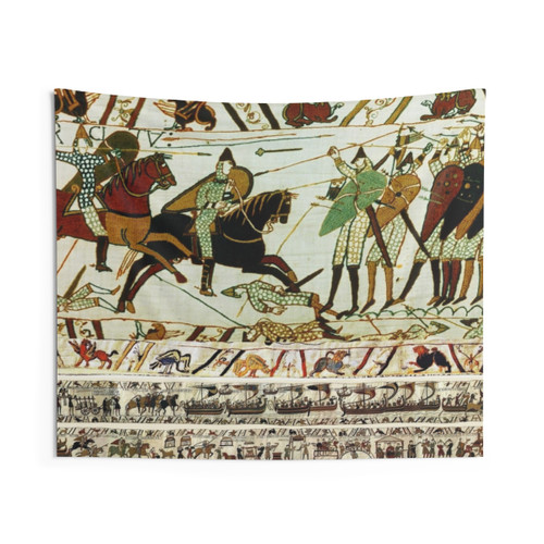 Battle of Hastings Bayeux Tapestry Embroidered Wall Hanging