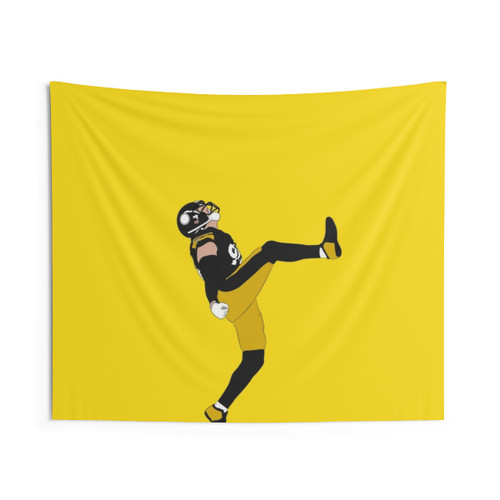 Leg Kick Celebration Tapestry