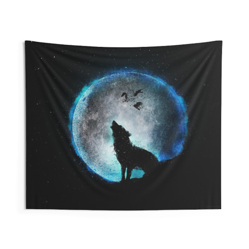 Howling Wolf Tapestry