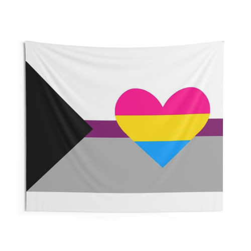 Demisexual Panromantic Pride Flag Tapestry