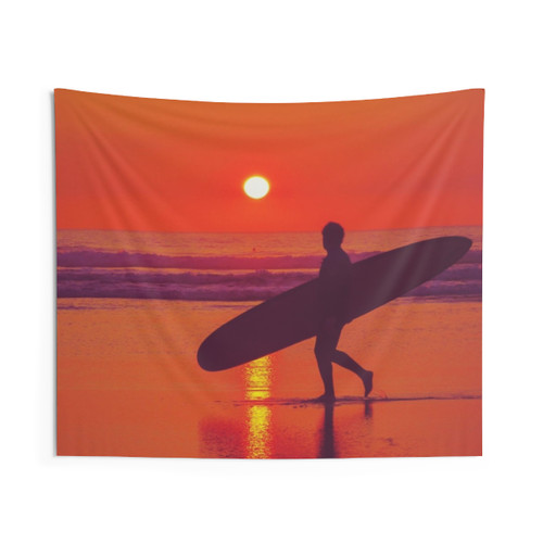Surfer Sunset Tapestry Wall Decor