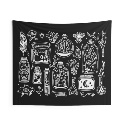 Bohemian Witch Tapestry Wall Hanging