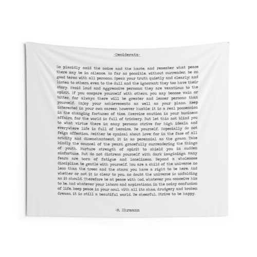 Desiderata Inspirational Tapestry