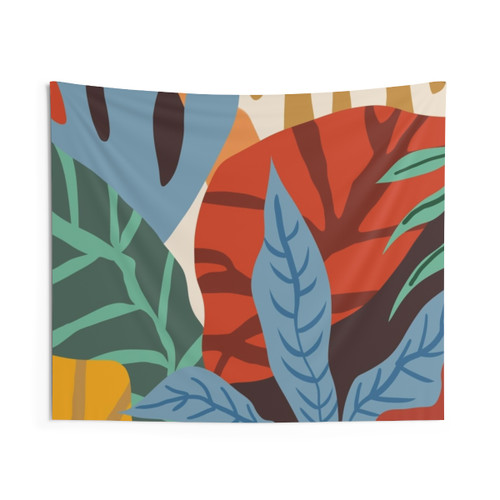 Colorful Botanical Tapestry - Modern Abstract Nature Art