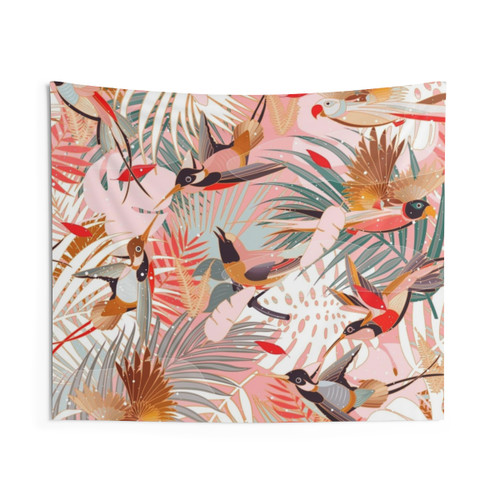 Tropical Birds Paradise Tapestry