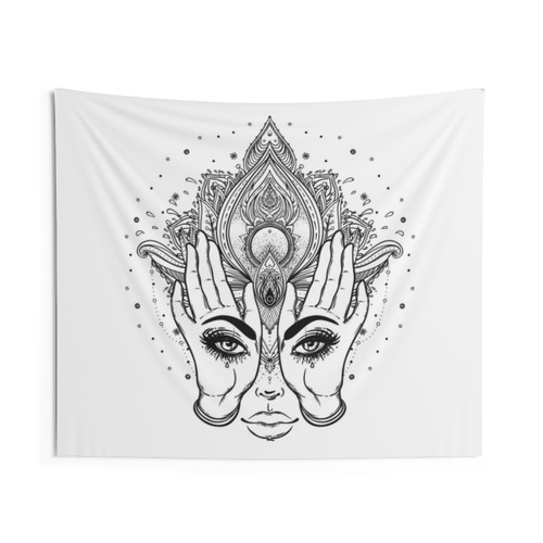Mysterious Eyes Boho Tapestry