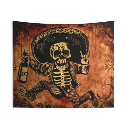 Posada Day of the Dead Outlaw Tapestry