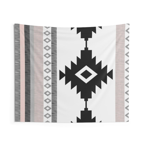 Bohemian Pueblo in Pink Tapestry
