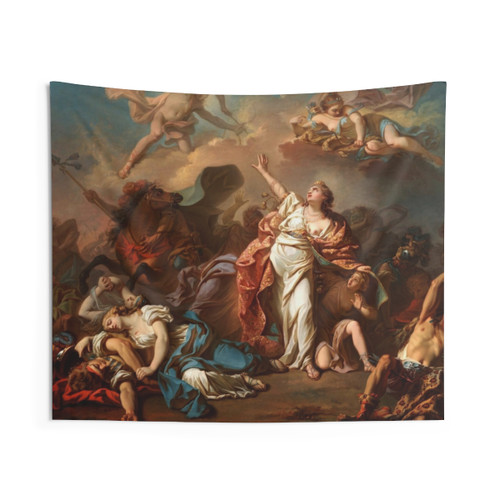 Apollo and Diana Attacking Niobe's Children - Baroque Tapestry