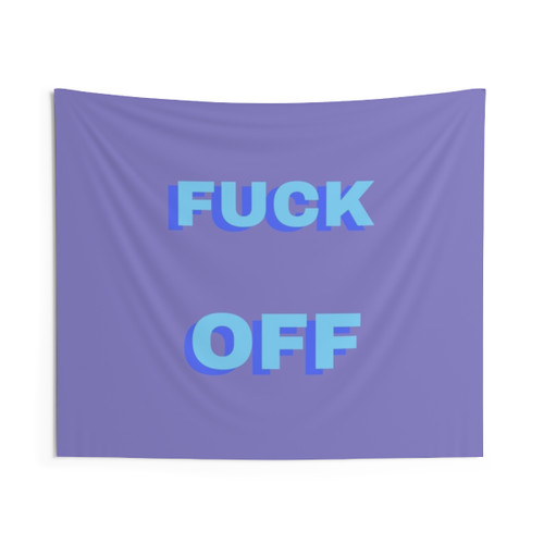 Funny F*ck Off College Tapestry Wall Decor