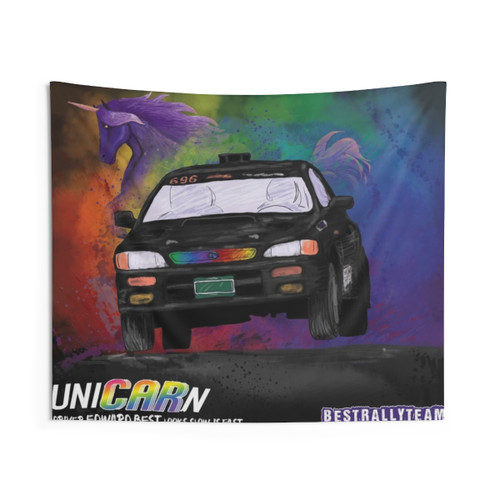 Best Rally Team Rainbow Dust Tapestry