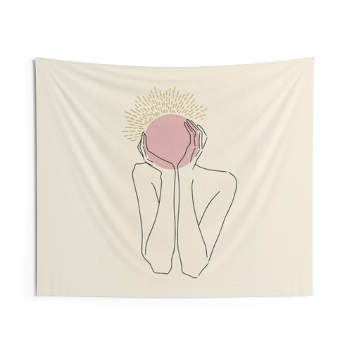 Boho Matisse Woman Tapestry Wall Art