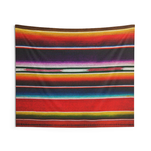 Cheyenne Native American Tapestry with Vibrant Patterns