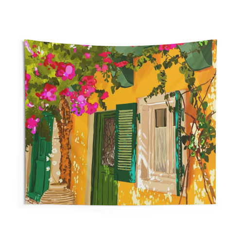 Boho Travel Architecture Tapestry