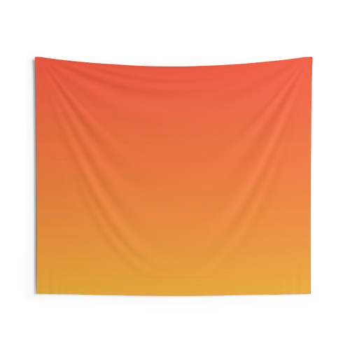 Preppy Modern Abstract Yellow Orange Ombre Tapestry