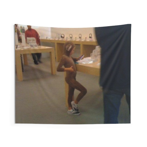 Colorful LGBTQ+ Monkey Flag Tapestry