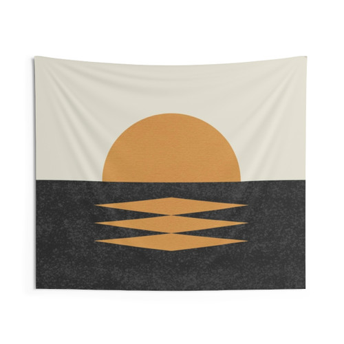 Sunset Geometric Tapestry Wall Hanging