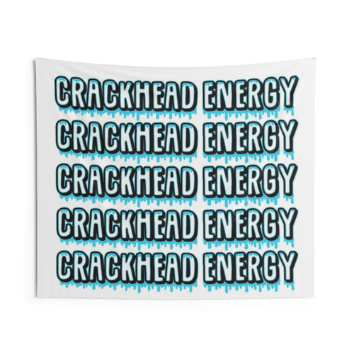 Crackhead Energy Meme Tapestry