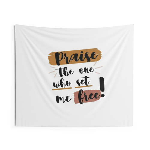 Praise Minimalist Christian Tapestry