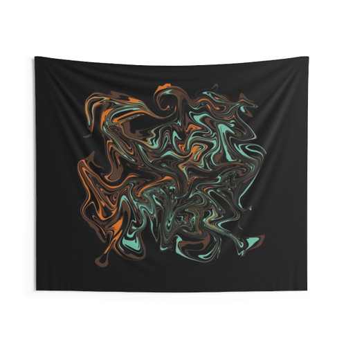 Abstract Liquid Tones Tapestry