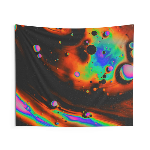 Psychedelic Glitch DO NOT GO Tapestry