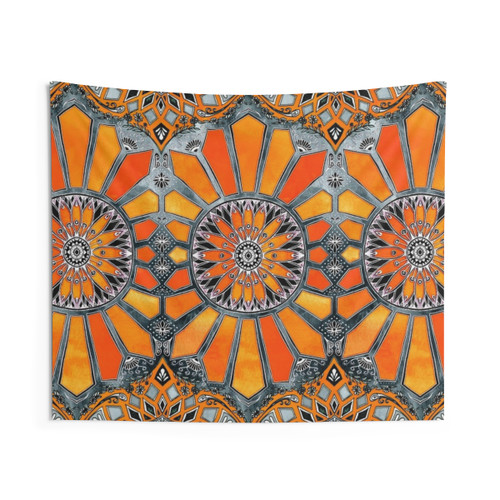 Celebrating the 70's Watercolor Boho Tapestry