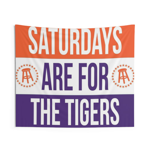 Clemson Tigers Saturdays Are For The Tigers Tapestry