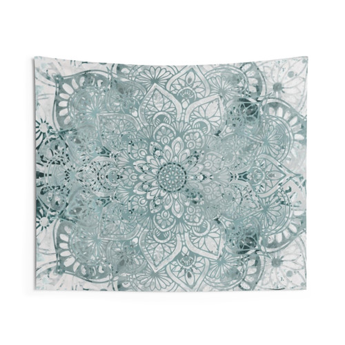 Mandala Yoga Love Tapestry - Spirit Green Boho Wall Hanging