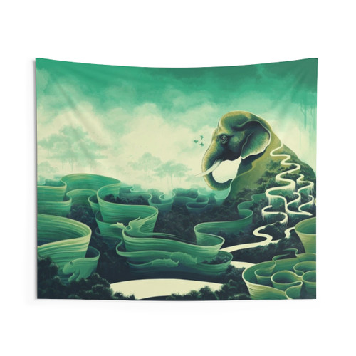 Iconolatry Elephant Tapestry Wall Art