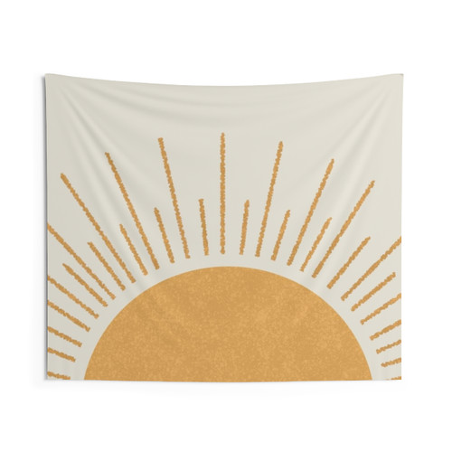 Midcentury Modern Sunrise Tapestry