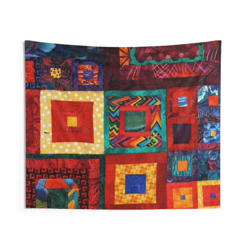 Vintage Multi-Culture Tapestry Wall Hanging