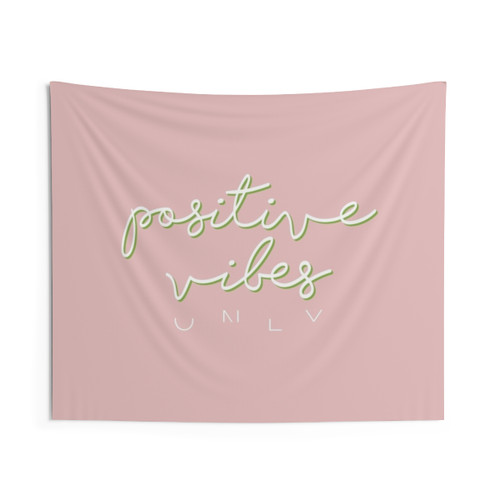 Positive Vibes Pink Tapestry