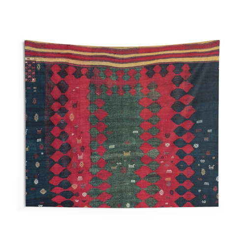 Azeri Shadda Antique Kilim Tapestry