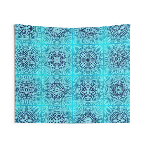 Retro Vintage Moroccan Pattern Tapestry