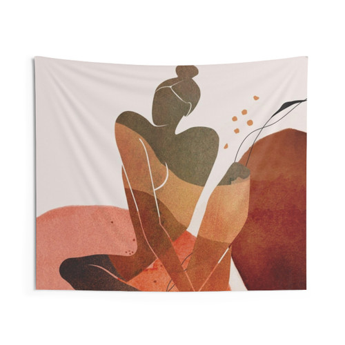 Abstract Female Form Tapestry