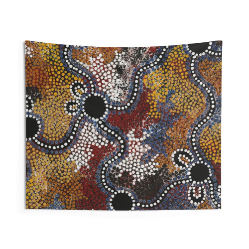 Authentic Aboriginal Art Travels Tapestry