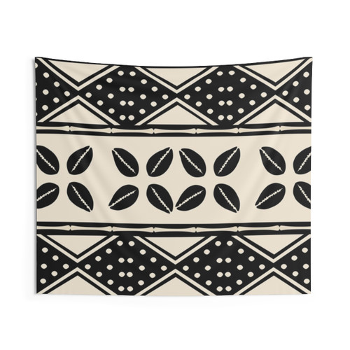 African Abstract Mud Cloth Pattern Tapestry