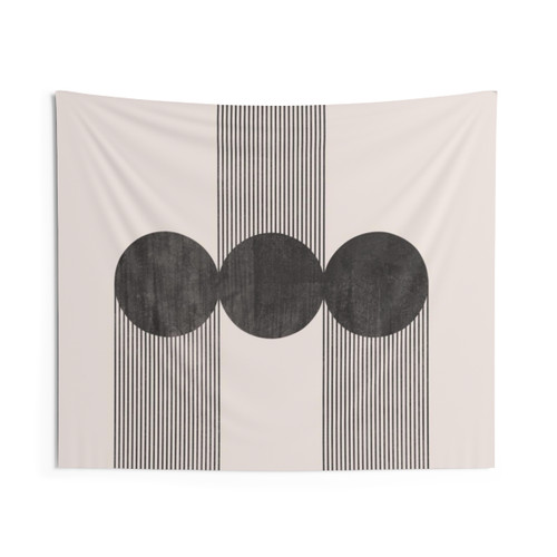 Mid Century Modern Rainbow Tapestry