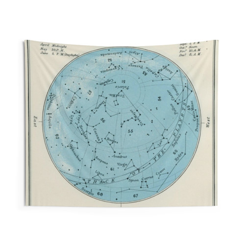 Celestial Star Map Tapestry - Explore the Cosmos
