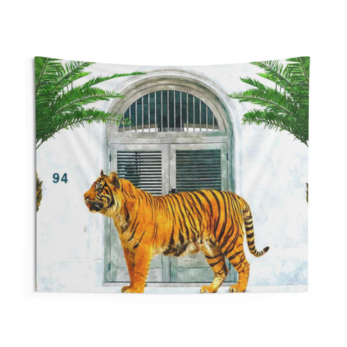 Tropical Painting Wildlife Tapestry