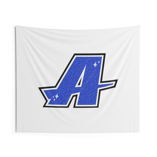 Sparkly Assumption College Letter A Tapestry