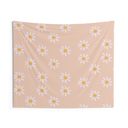 Abstract Daisies Pattern Tapestry - Boho Wall Art