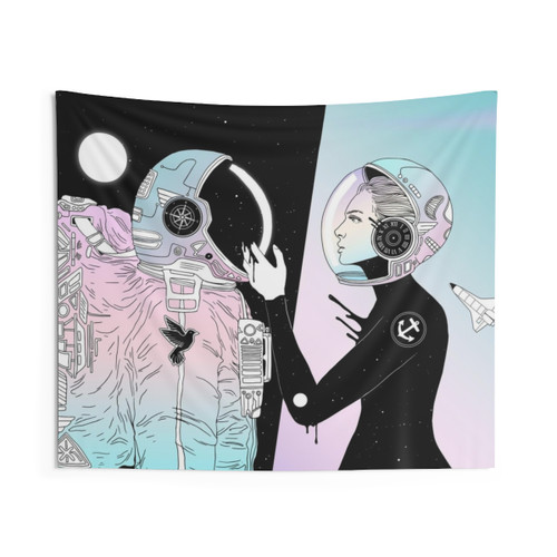 Space and Time Tapestry - Surreal Celestial Wall Art